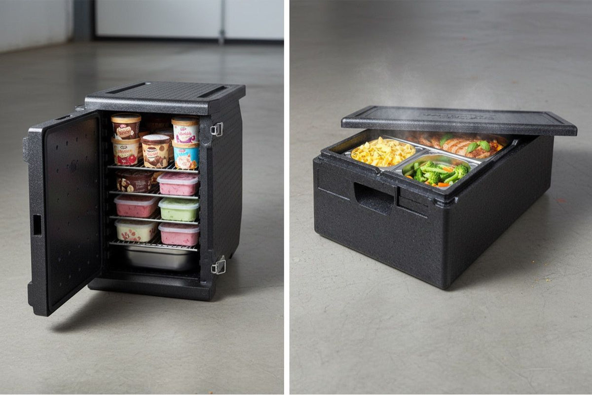 Thermobox voor ijstransport versus koelcontainer: wat zijn de verschillen?